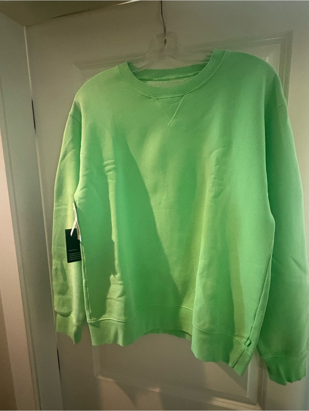 TNA Women’s Crewneck Sweatshirt - Neon Lime Green